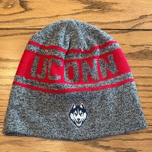 Men’s UConn Gray and Red Beanie winter hat